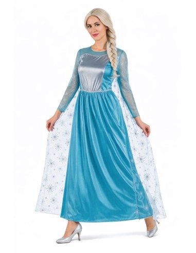 Costume da Principessa di Ghiaccio Taglia M - di alta qualità, ideale per carnevale, feste a tema ed eventi speciali